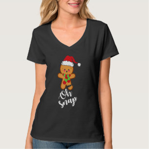 Oh Snap Lebkuchenmann-Keks Weihnachten Matching T-Shirt