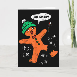 Oh Snap Lebkuchenmann Lustige Weihnachten Xmas Män Karte