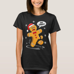Oh Snap Lebkuchenmann-Shirt Erwachsene Kinder Männ T-Shirt