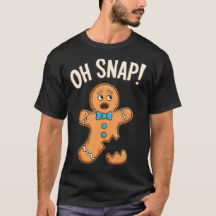 Oh Snap Lebkuchenmann-Shirt Erwachsene Kinder Männ T-Shirt