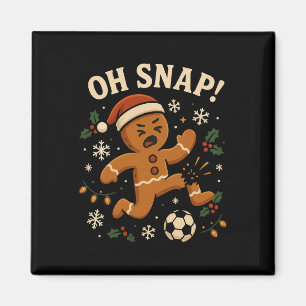 Oh Snap Lebkuchenmann Weihnachten Fußball _1 Magnet