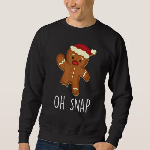 Oh Snap Lebkuchenmann Weihnachtsplätzchen Xmas Jun Sweatshirt