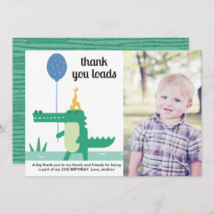 Oh Snap Niedlich Alligator Kindergeburtstag Dankeskarte