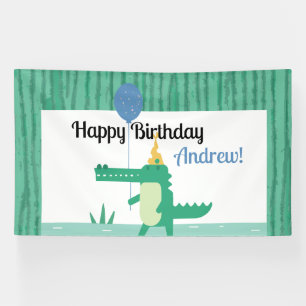 Oh Snap Niedlich Alligator Kindergeburtstag Party Banner