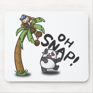 Oh Snap Panda & Affe Mousepad