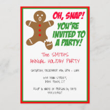 Oh Snap Sie sind zu einer Feier eingeladen