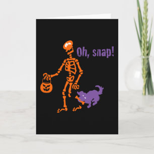Oh, Snap Skeleton Karte