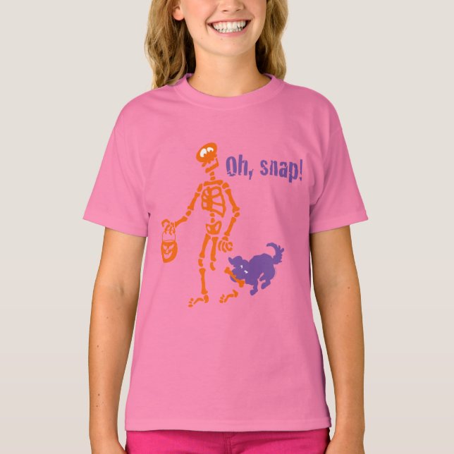 Oh, Snap Skeleton T-Shirt (Vorderseite)