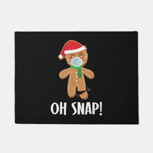 Oh snap Weihnachts-Lebkuchenmann-Maske Geschenk Fußmatte