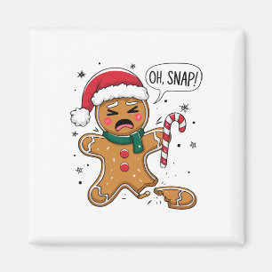 Oh Snap Weihnachtsmann Lebkuchen Cute Weihnachtspl Magnet