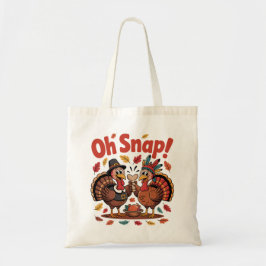 Oh Snap! Wishbone Game Pilgrim Native Turkey Funny Tragetasche