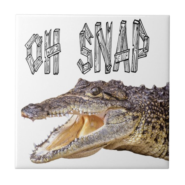 OH SNAP - Wut Gator Fliese (Vorderseite)