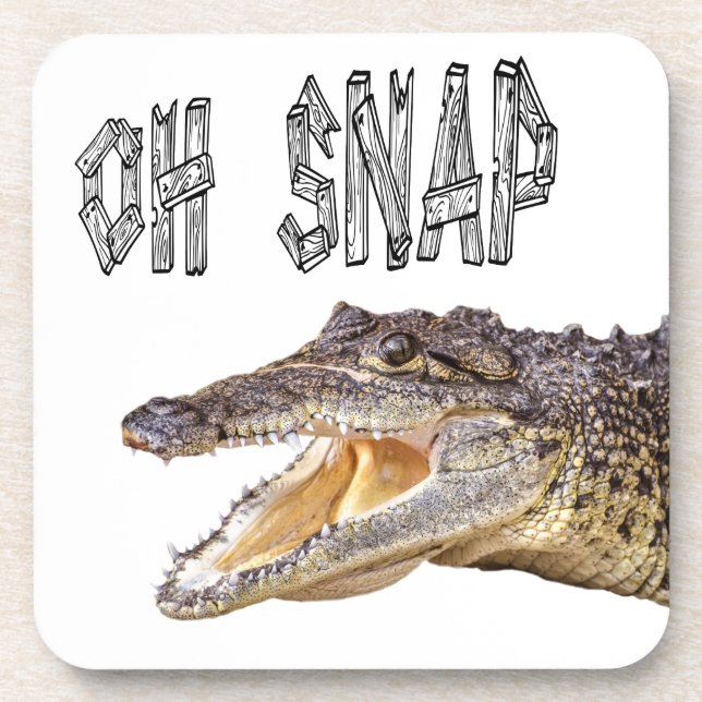 OH SNAP - Wut Gator Getränkeuntersetzer (Vorderseite)