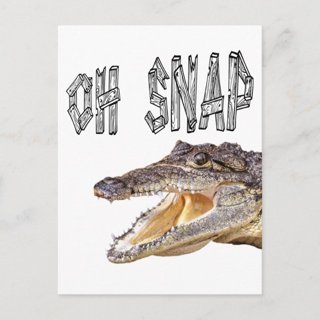 OH SNAP - Wut Gator Postkarte (Vorderseite)