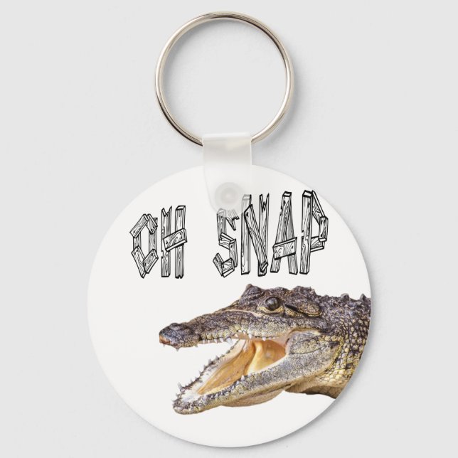 OH SNAP - Wut Gator Schlüsselanhänger (Vorderseite)