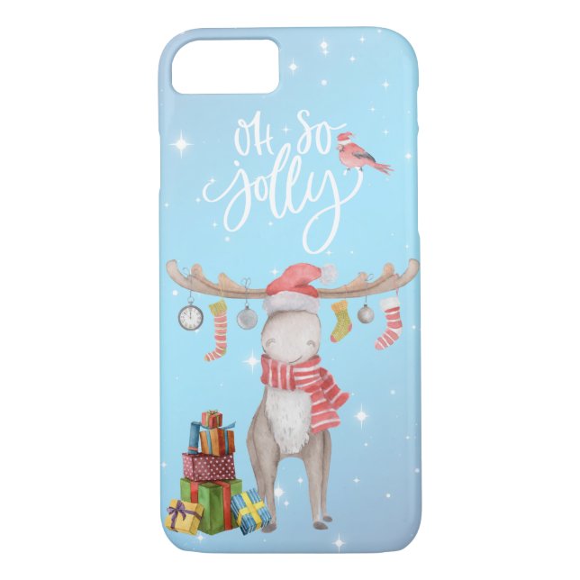 Oh So Jolly - Merry Chris Moose Case-Mate iPhone Hülle (Rückseite)