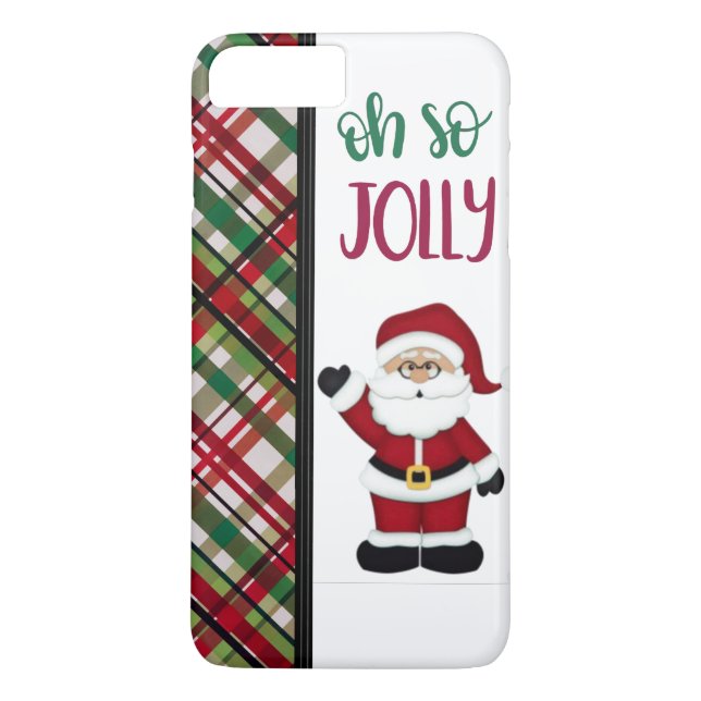 Oh So Jolly Santa Design Case-Mate iPhone Hülle (Rückseite)