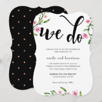 Oh, so liebenswürdig Typografie Hochzeit Einladung