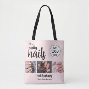 Oh So Pretty Nail Artist Pink Schrift Logo 3 Foto