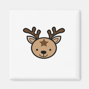 Oh süßer Hirsch Minimal Design Magnet