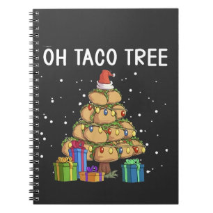 Oh, Taco Tree Funny mexikanisches Essen Ugy Weihna Notizblock