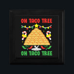 Oh Taco Tree Mexican Food Taco Lover Christmas Erinnerungskiste<br><div class="desc">Oh Taco Tree Mexican Food Taco Lover Christmas</div>