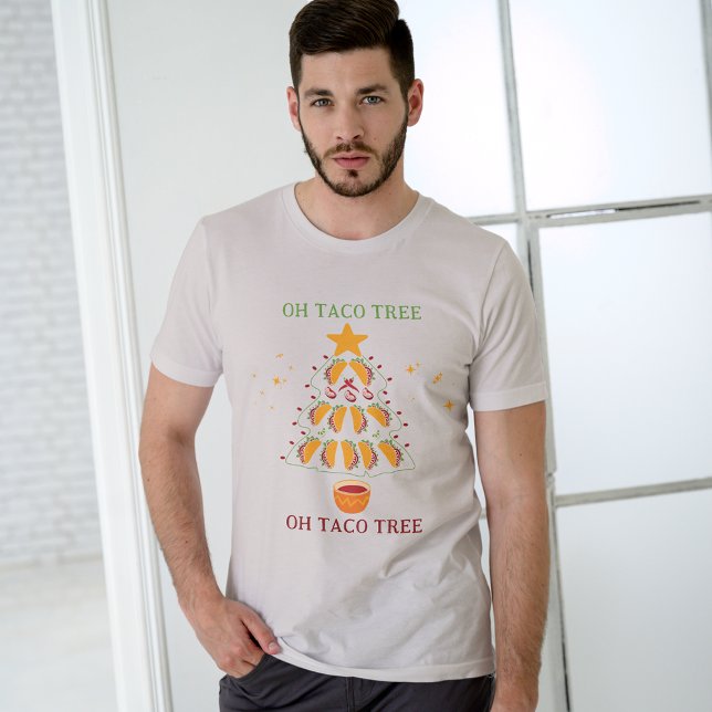 Oh Taco Tree Weihnachtsbaum für Taco Liebhaber Tri-Blend Shirt (Von Creator hochgeladen)