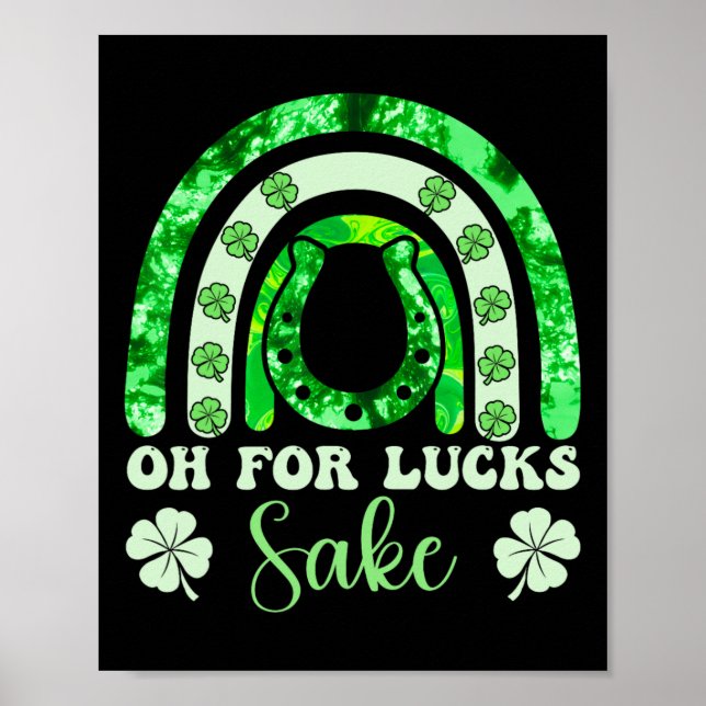 Oh Um Des Glückes Willen St Patricks Day Männer Fr Poster (Vorne)