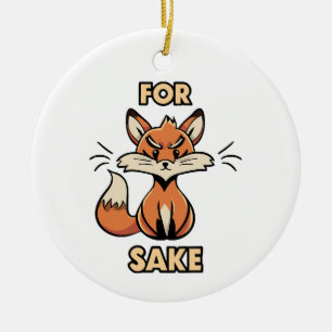Oh um Fuchs herum Keramik Ornament