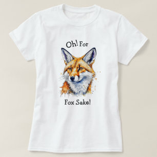 Oh, um Himmels willen! Lustige Wasserfarbe T-Shirt