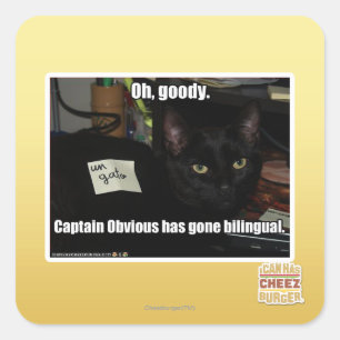 Oh, verdammt. quadratischer aufkleber