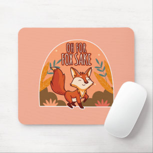 Oh verdammt süßer und lustiger Fuchs Mousepad