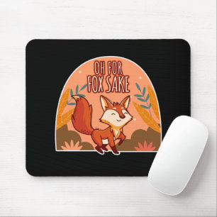Oh verdammt süßer und lustiger Fuchs Mousepad