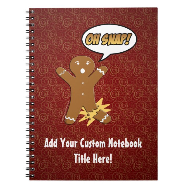 Oh Verschluss, Lebkuchen-Mann mit dem gebrochenen Notizblock (Vorderseite)