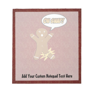 Oh Verschluss, Lebkuchen-Mann mit dem gebrochenen Notizblock