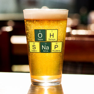 Oh Verschluss-lustiger Element-Chemie-Lehrer Glas