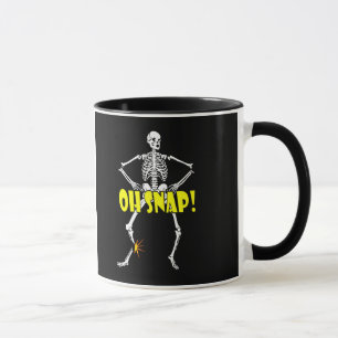 Oh Verschluss, lustiges Skeleton Halloween Tasse
