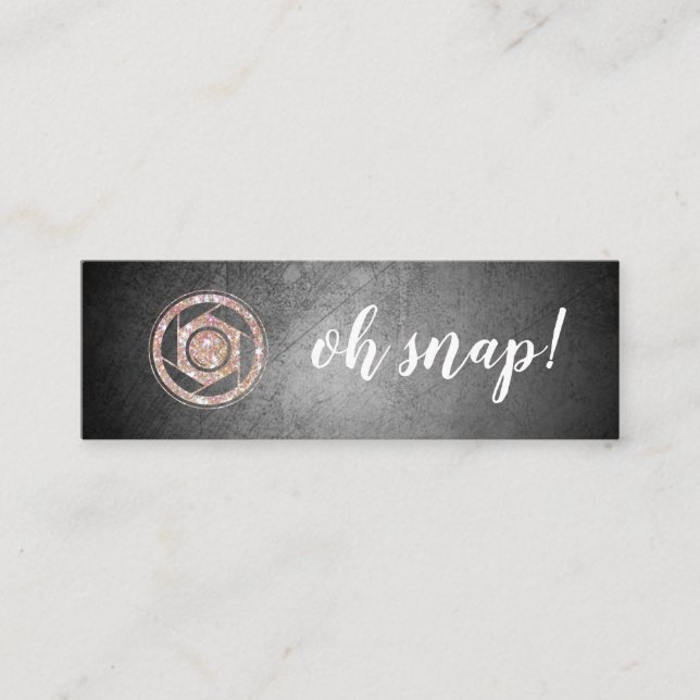 Oh Verschluss! Mini Visitenkarte (Vorderseite)