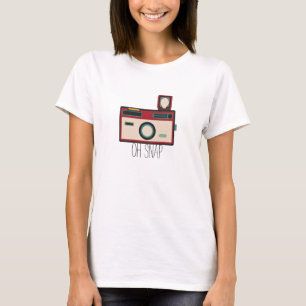 Oh Verschluss-Vintage Retro Kamera T-Shirt