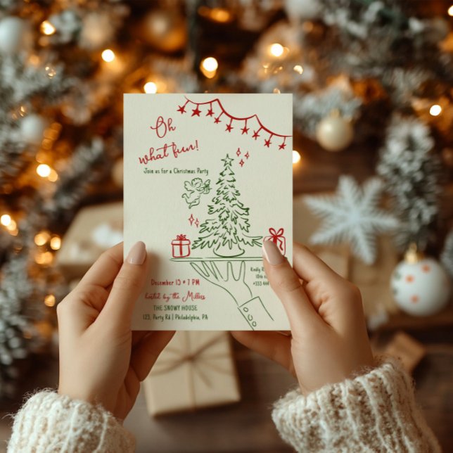 Oh, was die schöne Weihnachts-Cocktail-Party-Hand  Ankündigung (Von Creator hochgeladen)