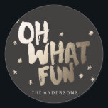 OH WAS FUN STICKER Weihnachtsaufkleber<br><div class="desc"></div>