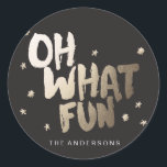 OH WAS FUN STICKER Weihnachtsaufkleber<br><div class="desc"></div>