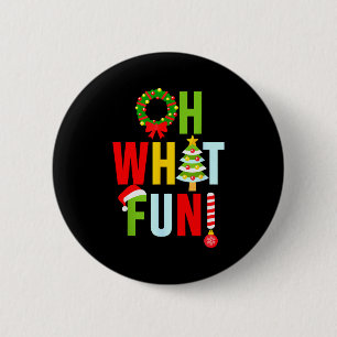 Oh was für ein lustiges Weihnachten mit Kranz und  Button