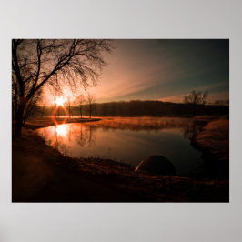 Oh, was für ein schöner Sonnenaufgang! Poster