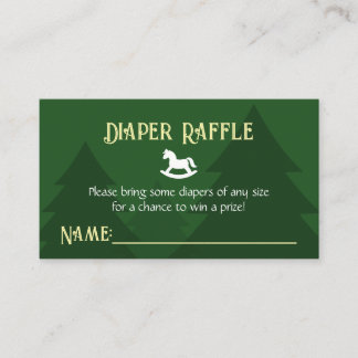 Oh was für ein Spaß, ein Kleines! Windel-Raffle Begleitkarte