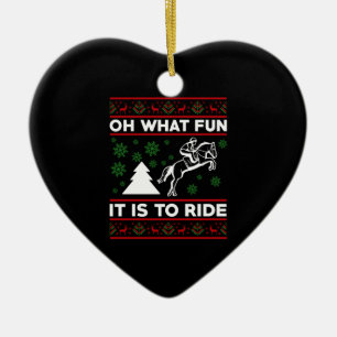 Oh, was für ein Spaß es ist, das hässliche Pferd z Keramik Ornament