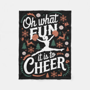 Oh, was für ein Spaß es ist, hässliches Cheerleadi Fleecedecke