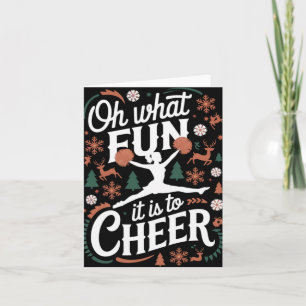 Oh, was für ein Spaß es ist, hässliches Cheerleadi Karte