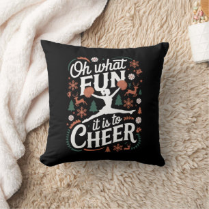 Oh, was für ein Spaß es ist, hässliches Cheerleadi Kissen