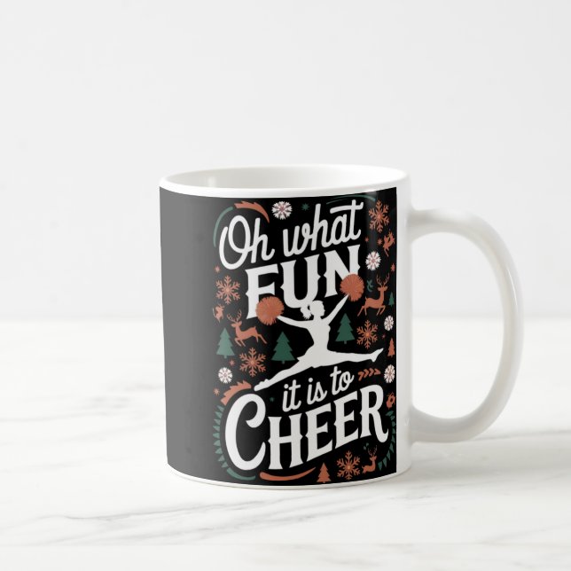 Oh was für ein Spaß es ist, hässliches Cheerleadin Kaffeetasse (Rechts)